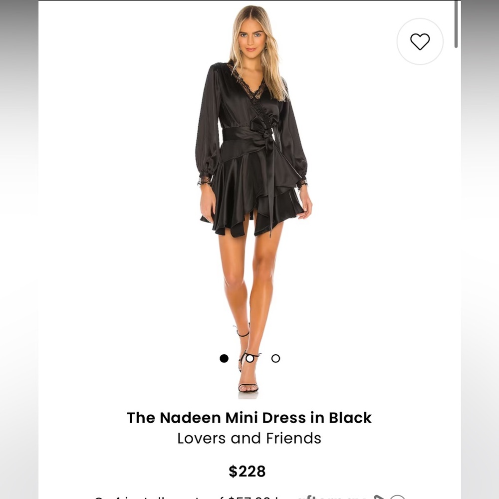 REVOLVE Lovers and Friends The Nadeen Mini Dress in Black size S